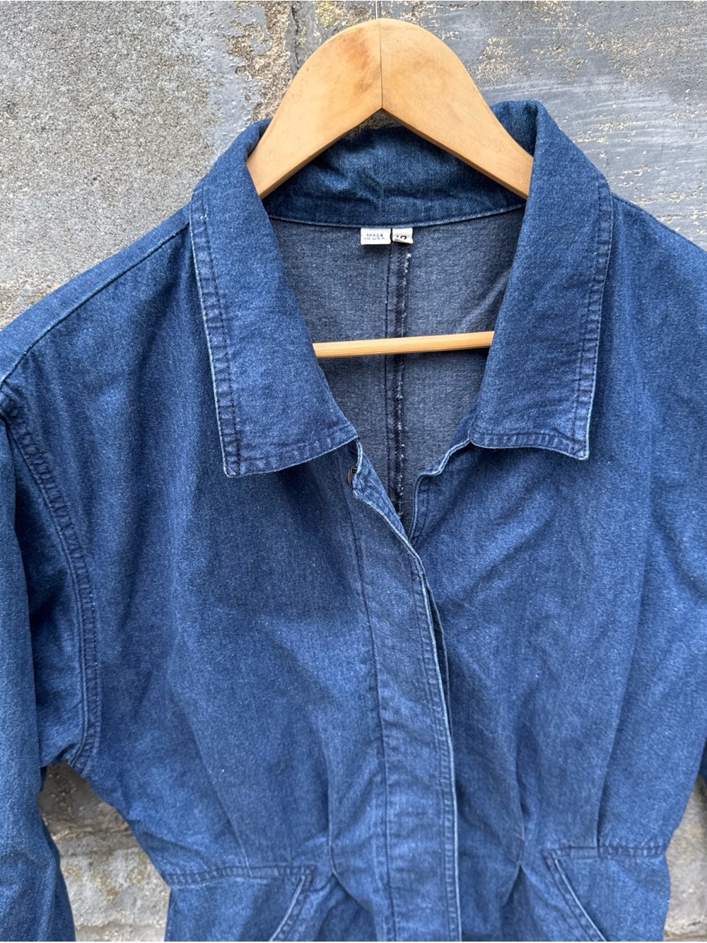 Vintage 90s Denim Chore Jacket Medium - Picture 2 of 6